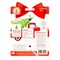 CookieCutter.com Christmas Tree Cookie Cutter Set 3 Piece, Hang Tag Cookie Recipe Card, Large, Medium, Small, Tin Plate Steel, USA
